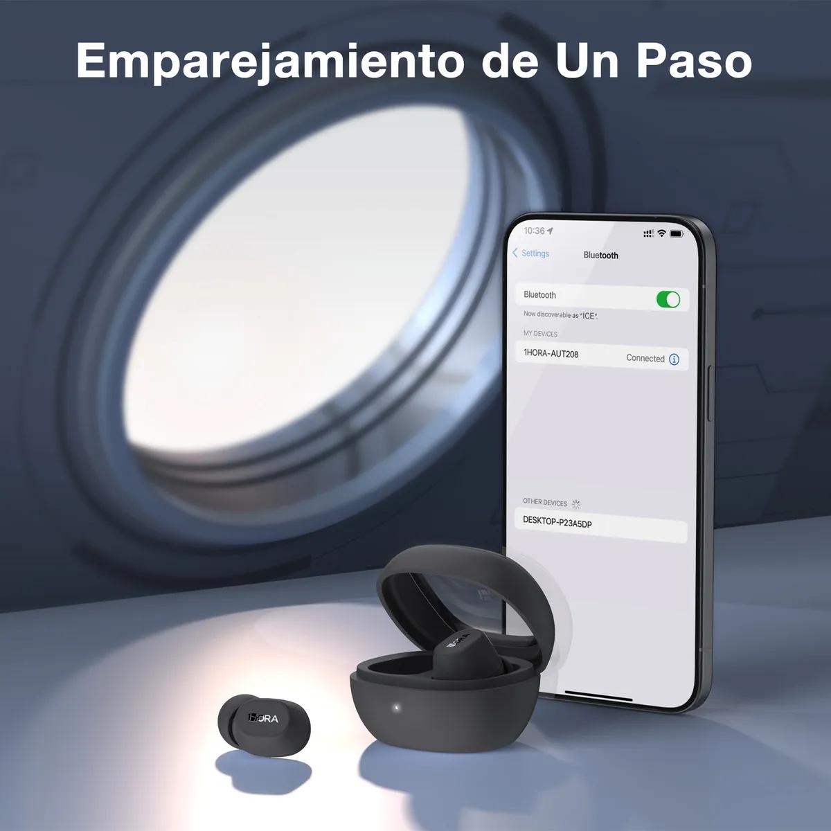 Audifonos Inalambricos In Ear Manos Libres Bluetooth 5.3 Color Negro AUT208