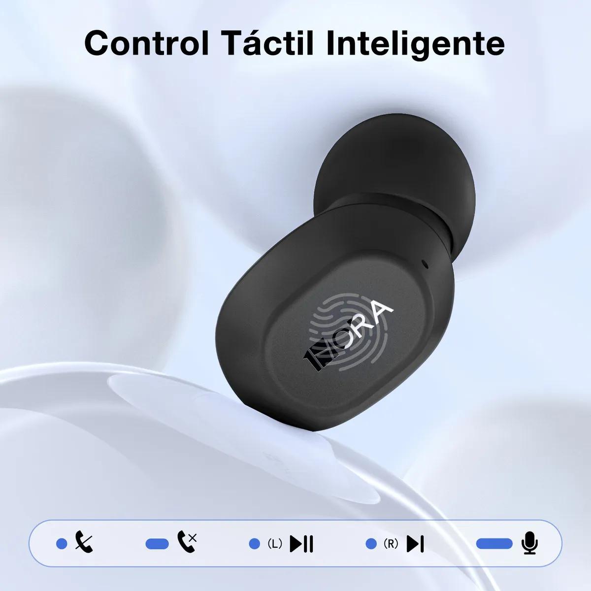 Audifonos Inalambricos In Ear Manos Libres Bluetooth 5.3 Color Negro AUT208