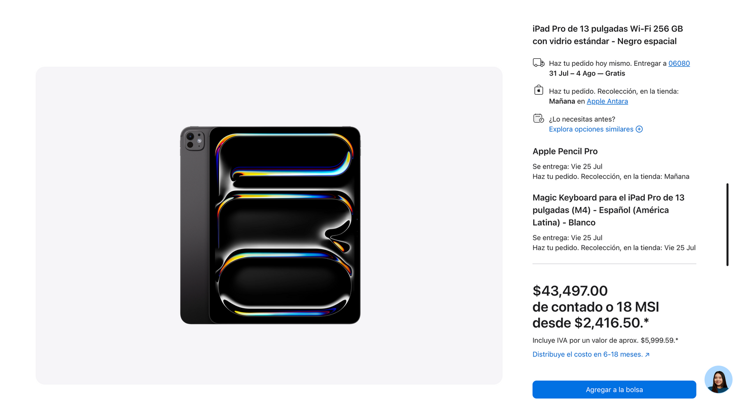 2022 Apple iPad Pro de 12.9 Pulgadas (Wi-Fi, 256GB) - Gris Espacial (sexta generación)