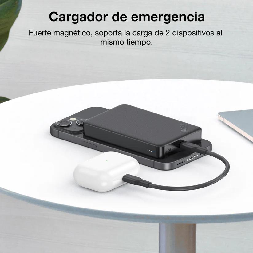 Powerbank magnética magsafe 5000 mAh carga inalámbrica GAR276