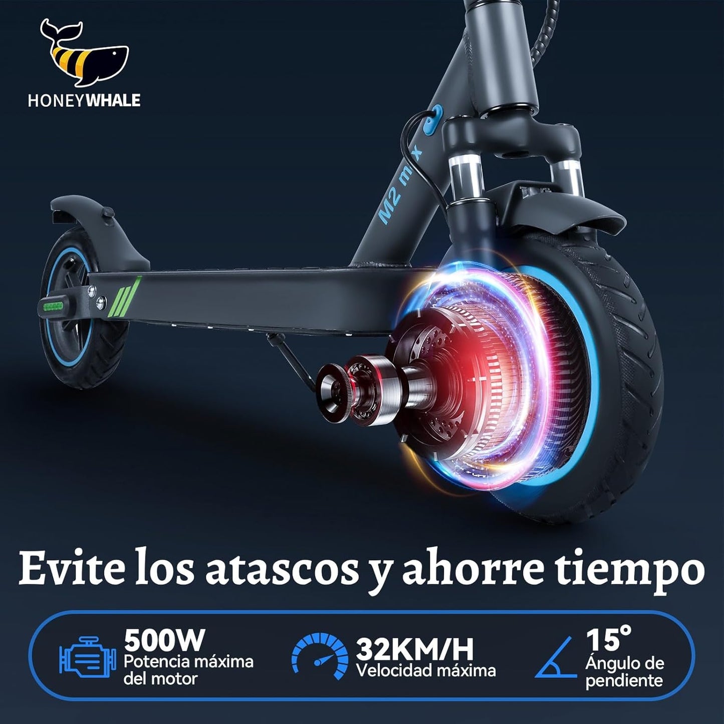Honey Whale M2 MAX — Vista lateral | Compra en Geekfan México