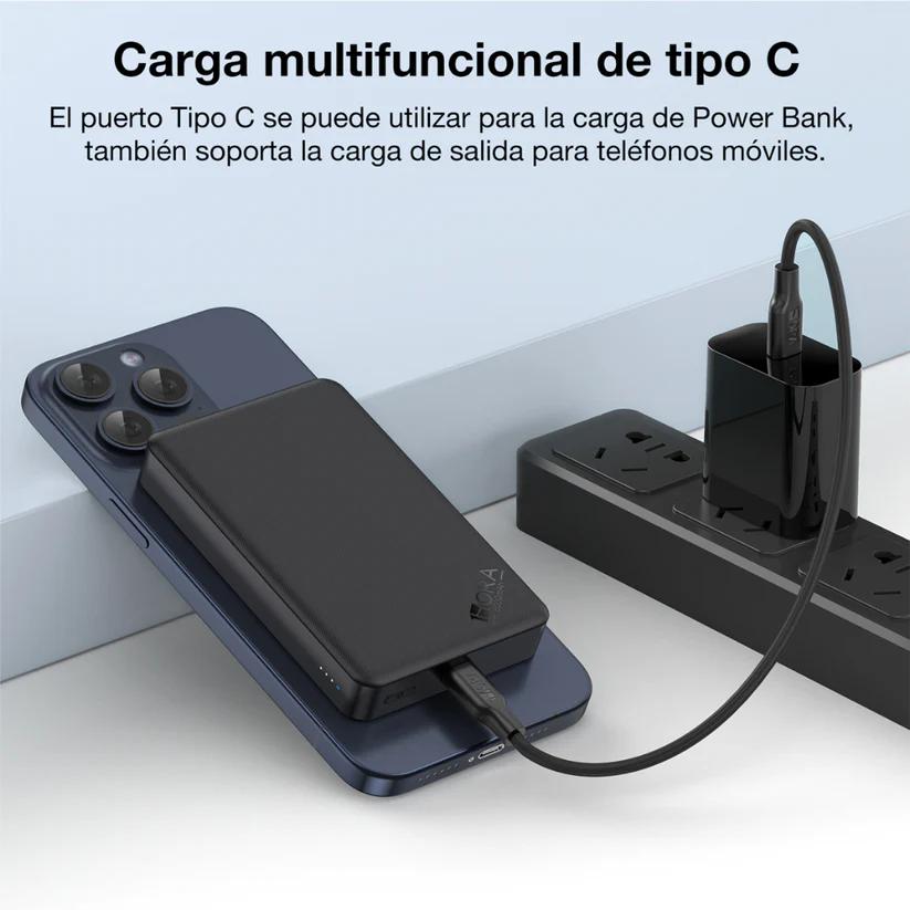 Powerbank magnética magsafe 5000 mAh carga inalámbrica GAR276